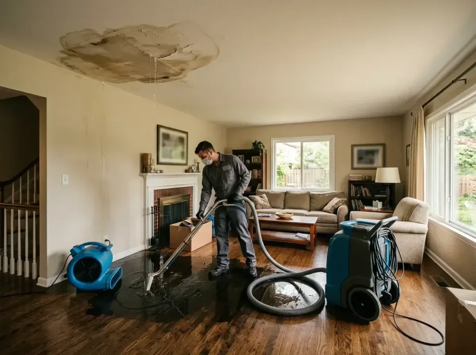 attic-pipe-burst-ceiling-drip-008 — frequently asked questions, Water Damage Restoration & Carpet Care in Brookfield, WI